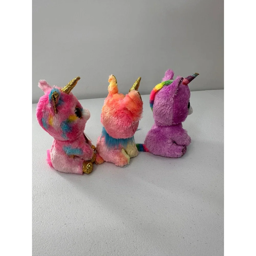 Ty Beanie Boos Plush Fantasia Yips Rosette Unicorn Chihuahua 6in Lot 3 Kids Toy